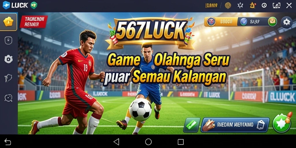 Tampilan dinamis gameplay olahraga dalam 567LUCK.