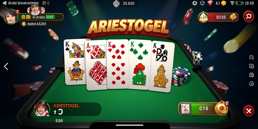 Tampilan gameplay menarik dari ARIESTOGEL yang memikat pemain.