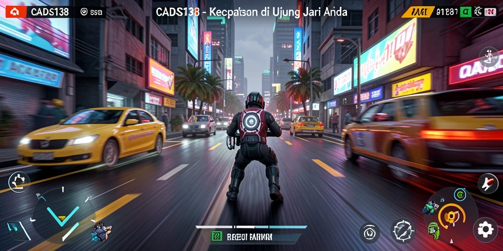 Tampilkan gameplay balapan mendebarkan di CADAS138.