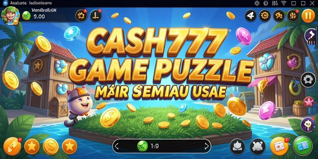 Screenshot CASH777 menampilkan gameplay Puzzle yang seru dan menantang.