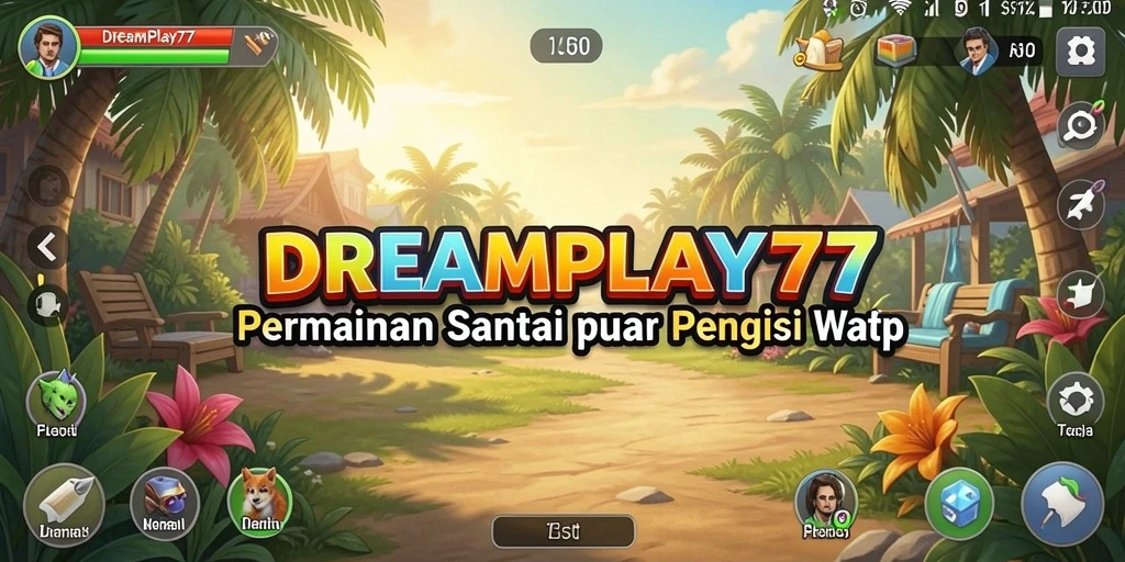 Tampilan antarmuka permainan yang ceria dan menarik.
