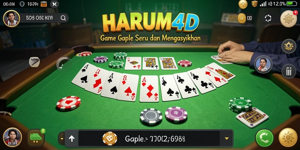 Gameplay Gaple yang seru dan menarik di HARUM4D.