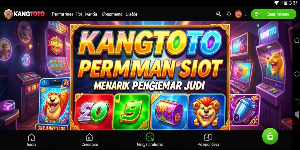 Screenshot gameplay KANGTOTO menampilkan keseruan bermain Slot.