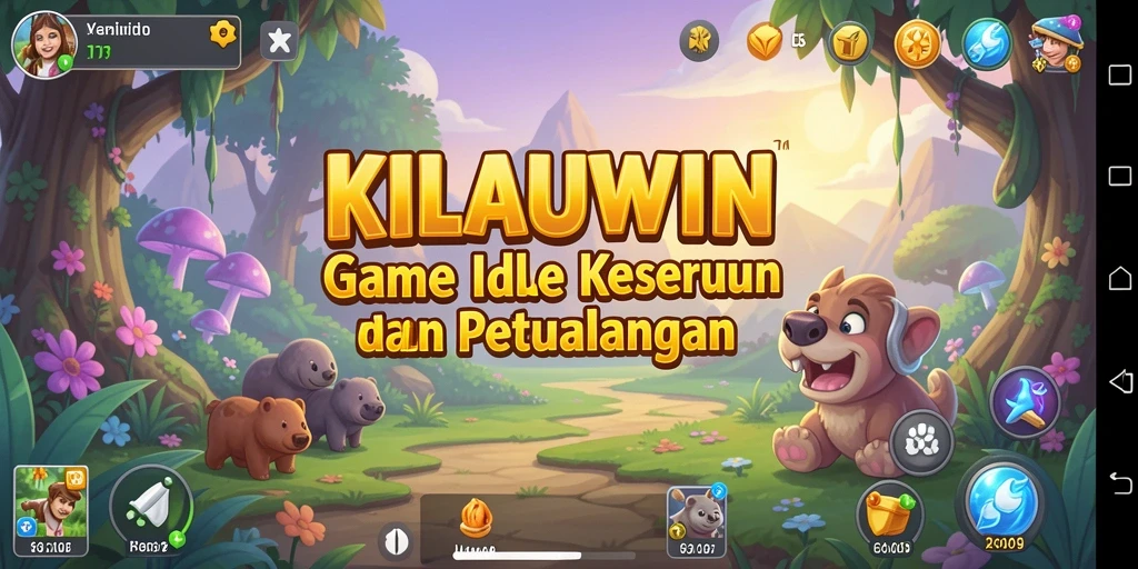 Screenshot KILAUWIN menampilkan karakter aktif dalam gameplay Idle yang seru.