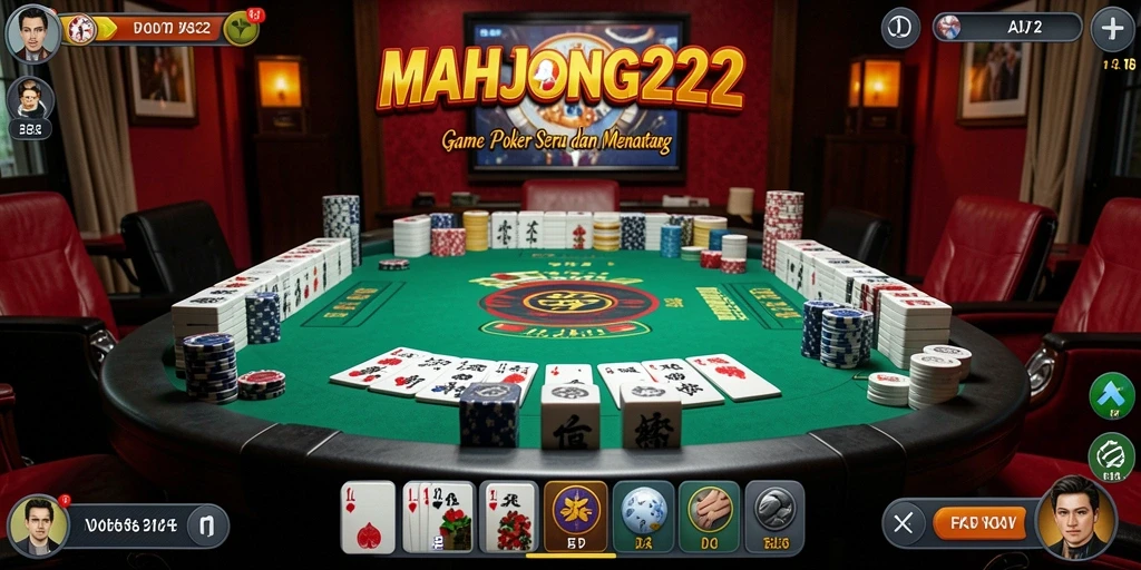 Screenshot gameplay Poker di MAHJONG222 yang menampilkan momen menarik.