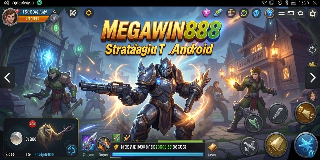 Tampilan dinamis gameplay MEGAWIN888 yang menantang.
