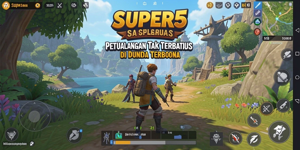 Gameplay SUPER5 yang menakjubkan di dunia terbuka.
