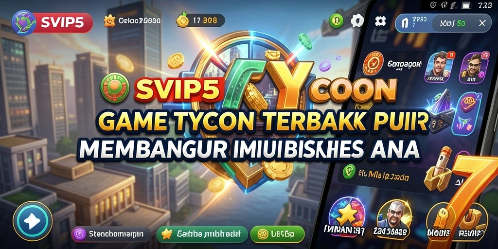 Screenshot permainan SVIP5 menampilkan aktivitas membangun bisnis yang seru.
