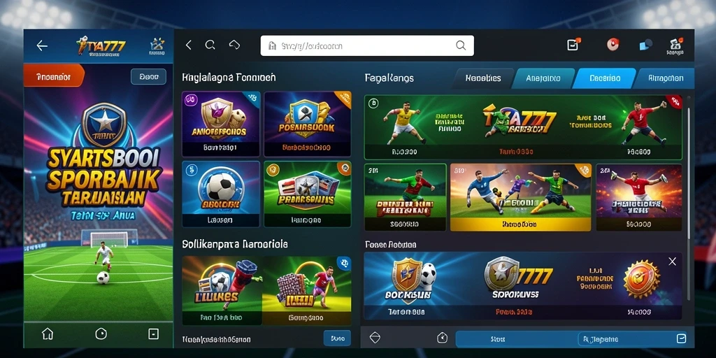 Tampilan gameplay Sportsbook TYA777 yang menarik dan interaktif.