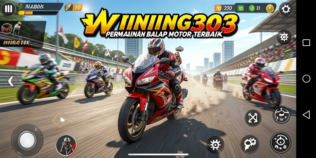 Pengalaman gameplay mendebarkan di WINNING303 dengan balapan motor yang cepat.