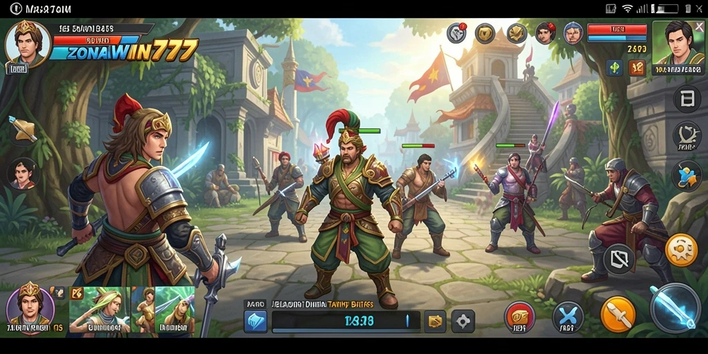 Gameplay ZONAWIN777 yang penuh aksi dan eksplorasi.