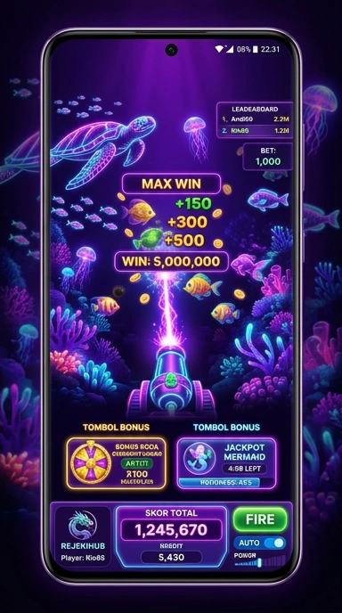 Tampilan antarmuka rejekihub yang sederhana dan user-friendly.